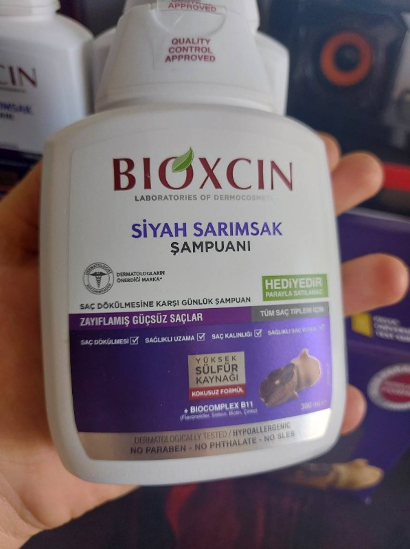 Bioxcin Siyah Sarımsaklı Şampuan 3'lü