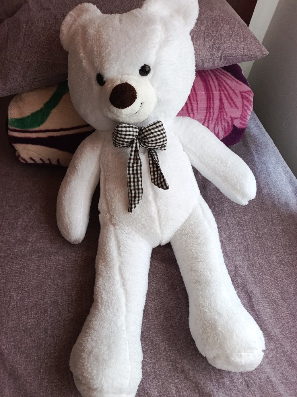 Sole 80 cm Papyonlu Sevimli Peluş Ayıcık - % 100 Yerli Pelüş Ayı...