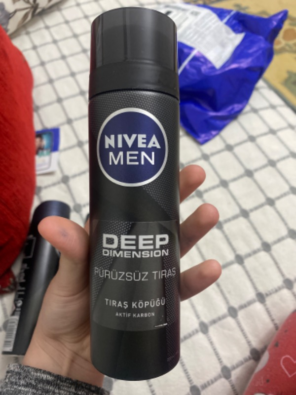 NIVEA Men Deep Dimension Tıraş Köpüğü 200ml,Kusursuz Tıraş