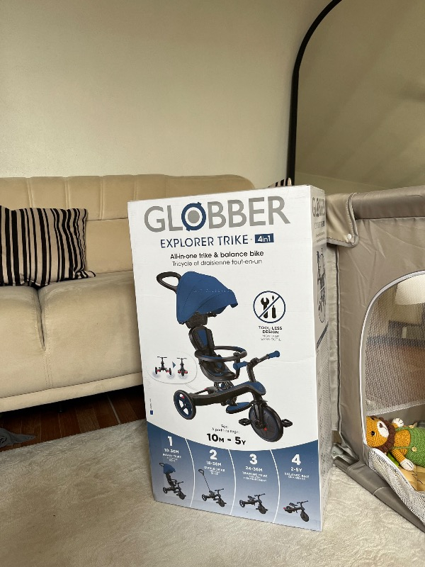 Globber Explorer 4in1 Trike Bisiklet - Kraliyet Mavisi