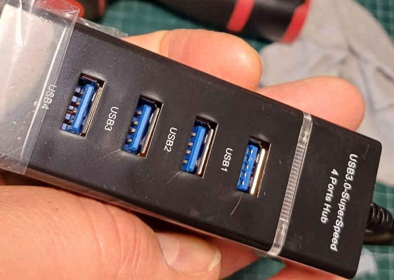 Alfais 4360 4 Port USB 3.0 Hub Adaptör Yüksek Hızlı Bağlantı Çoğaltıcı Cihaz