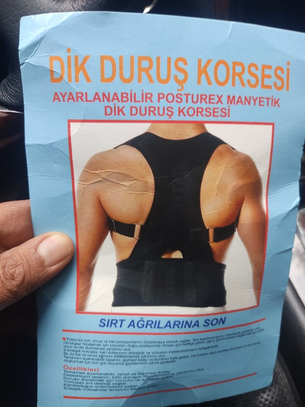 Sogex Dik Duruş Korsesi Kambur Önleyici Dik Duruş Korse Omuz Bel Sırt Korsesi