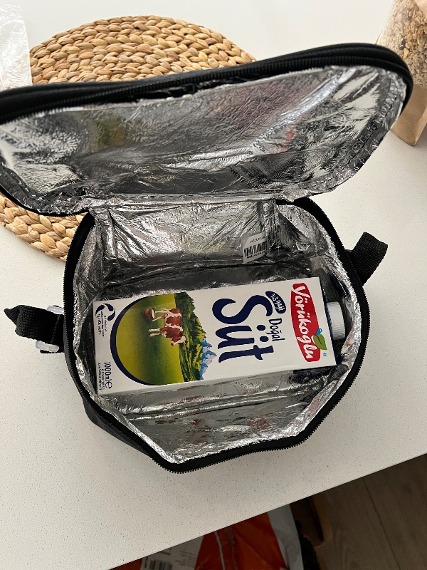 Wia Termoslu Beslenme Çantası Siyah