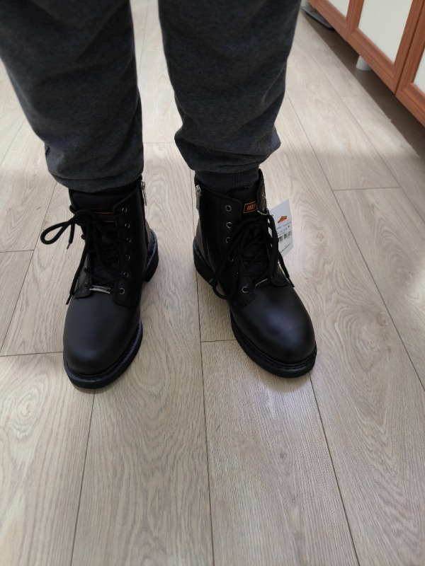 Harley Davidson Jim Erkek Siyah Deri Bot