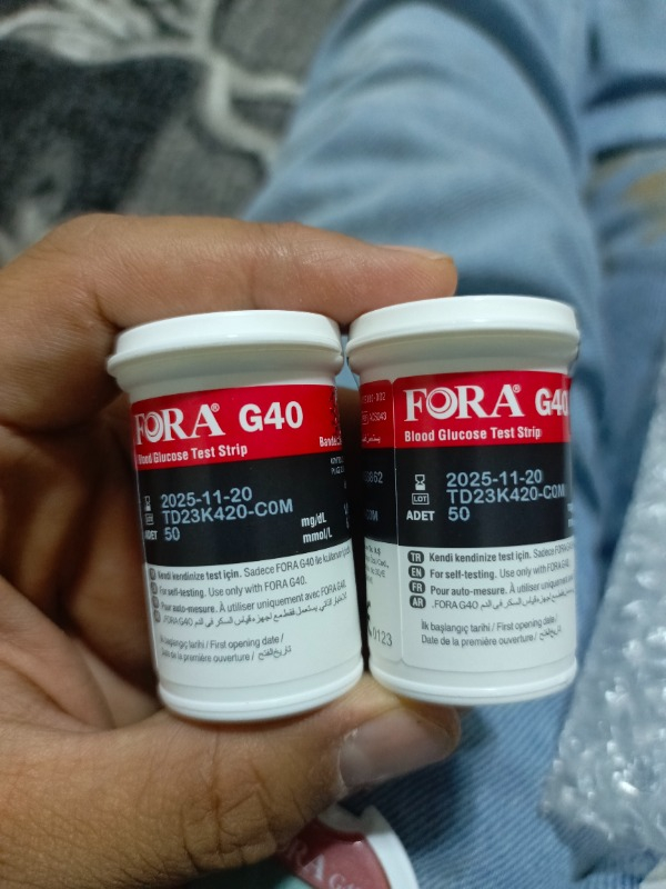 Fora G40 Şeker Cihazı Stribi 2 Kutu 50*2