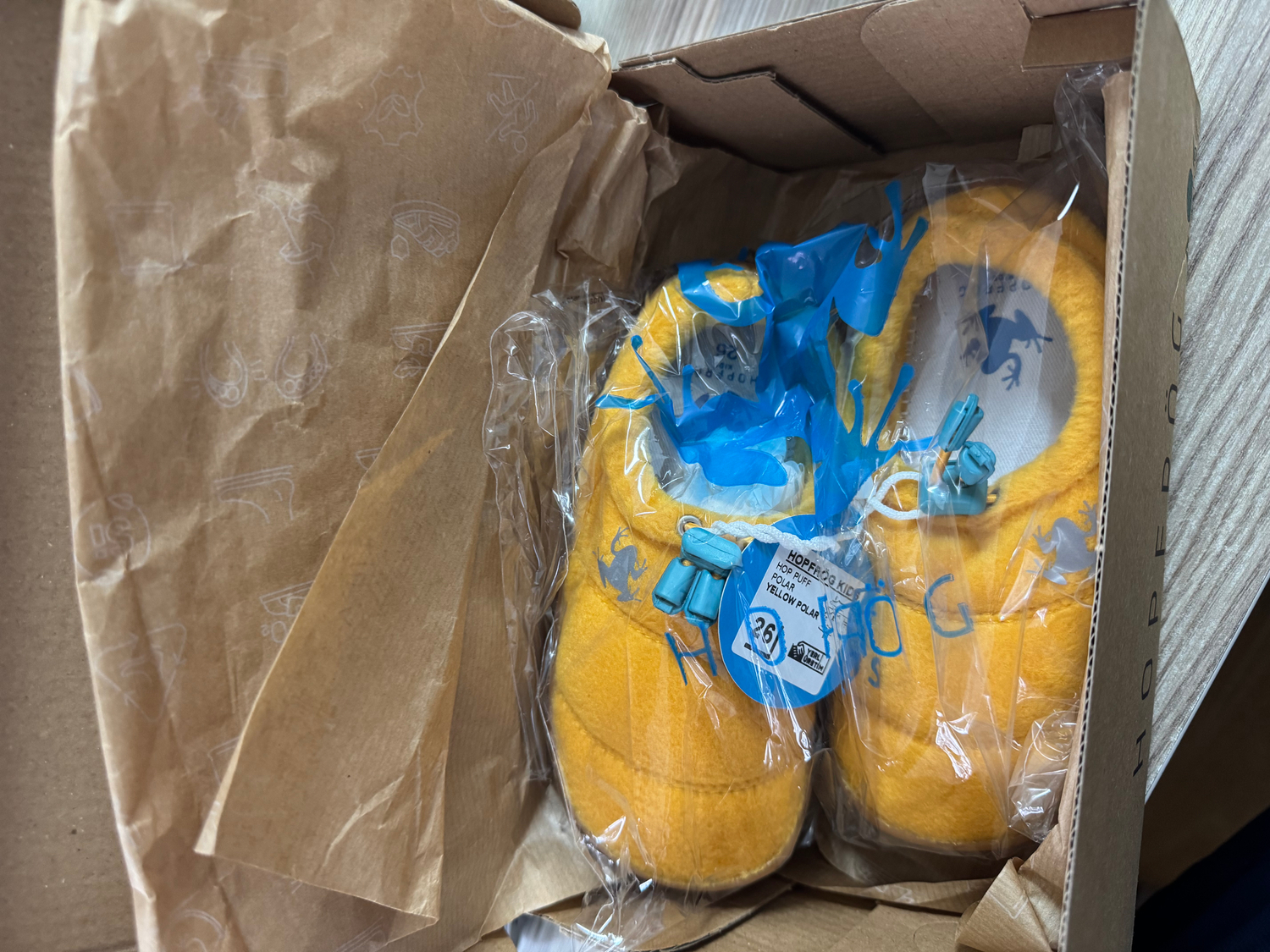 Hoppuff Polar Sarı Barefoot Çocuk Ayakkabı