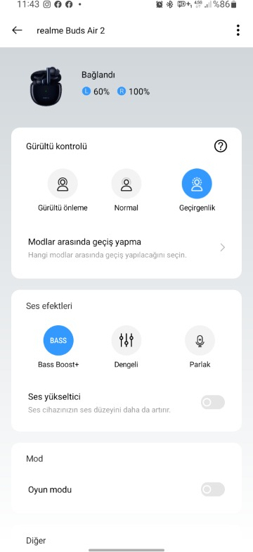 Realme Buds Air 2 Bluetooth Kulaklık RMA2003 Siyah