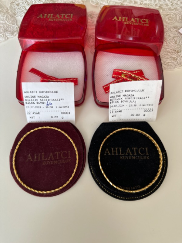 Ahlatcı 20 gr 3'lü Burma  22 Ayar Bilezik