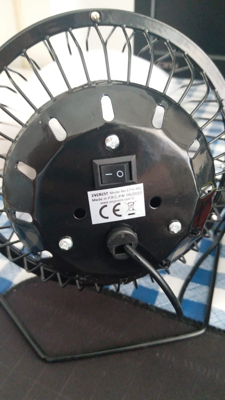 Everest USB Metal Masa Üstü Vantilatör EFN-482