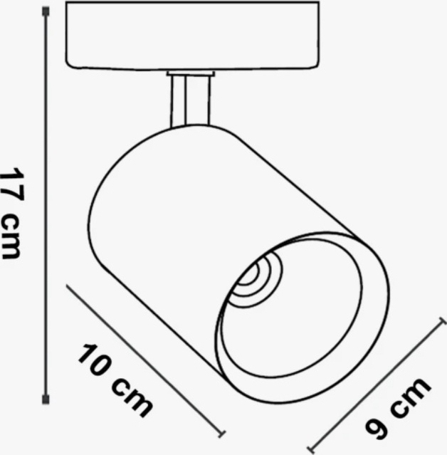 Led Projem 30WLED Ray Spot Siyah 5'li Set