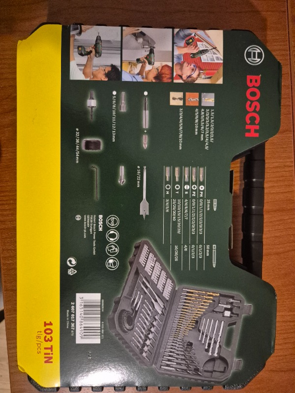 Bosch V-Line Matkap & Vidalama Karışık Aksesuar Seti 103 Parça - 2607017367