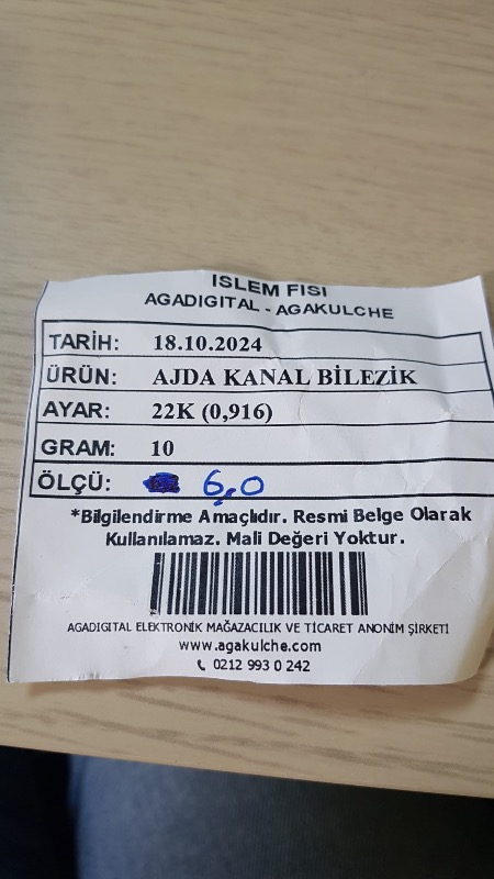 Agakulche Ajda Bilezik 10 Gram 22 Ayar Bilezik