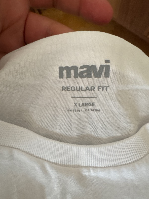 Mavi Miav Baskılı Beyaz Tişört 067153-620