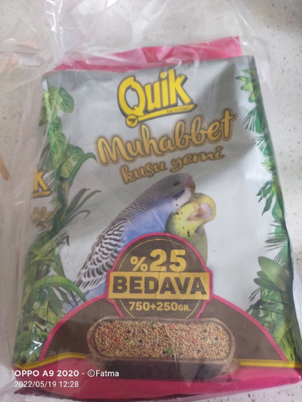 Quik Muhabbet Kuşu Yemi 1 Kg