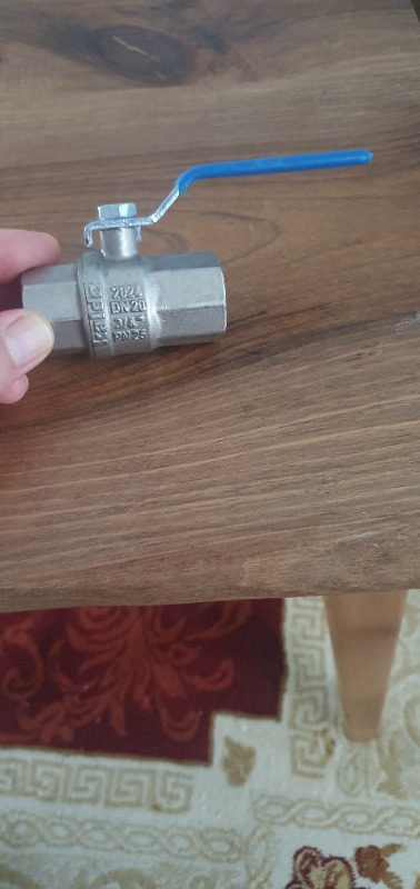 Kas 3/4" Su Küresel Vana Tam Geçişli (PN 25)