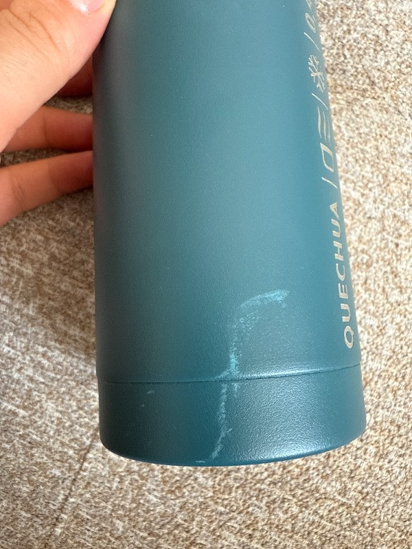 Decathlon Quechua Paslanmaz Çelik Doğa Yürüyüşü Termosu - 0,4 Litre - Mavi