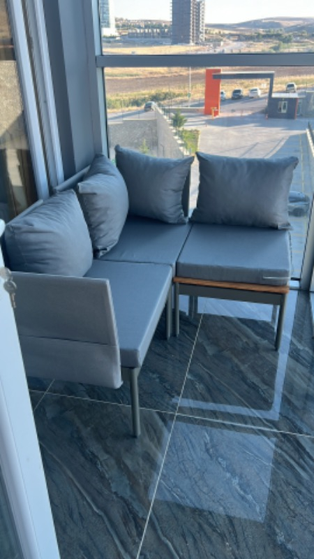 Limni Home Mini Multilounge Bahçe Balkon Seti, Şezlong