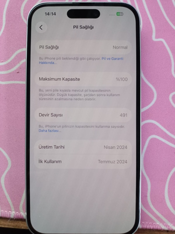 Yenilenmiş Apple iPhone 15 128 GB Mavi (12 Ay Garantili) - A Grade