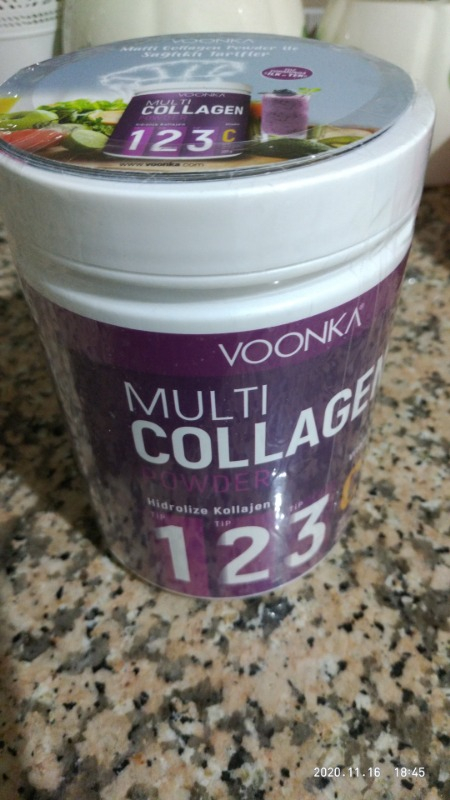 Voonka Collagen Powder Hidrolize Kolajen Vitamin C 300gr