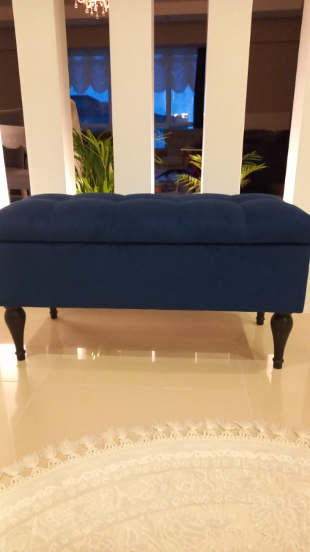 Lorence Home Balloon Sandıklı Puf(Gece)