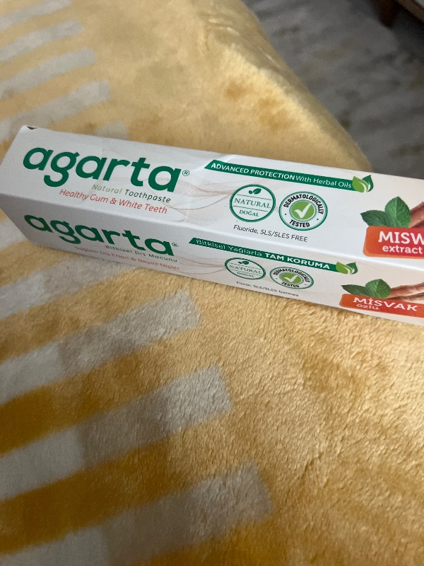 Agarta 3'lü Set Doğal Florürsüz Misvak Aktif Nane Diş Macunu 3×100 ml Tam Koruma Özelliği