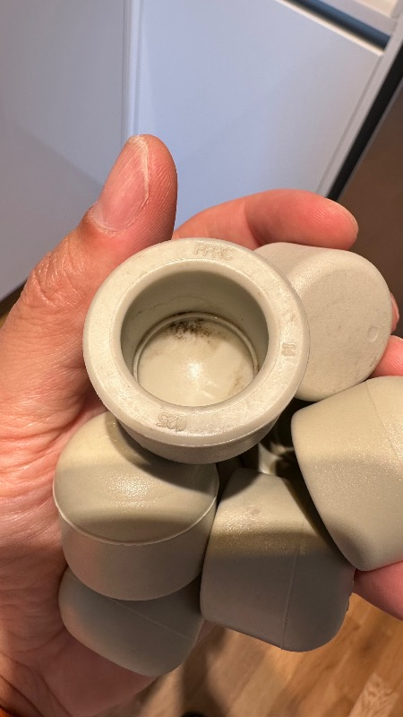 Pvc Boru Kapama Başlığı Tapa Pprc 25 Mm 10 Adet