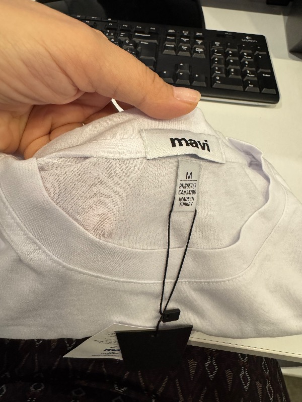 Mavi Erkek Miav Baskılı Beyaz Tişört 067153-620