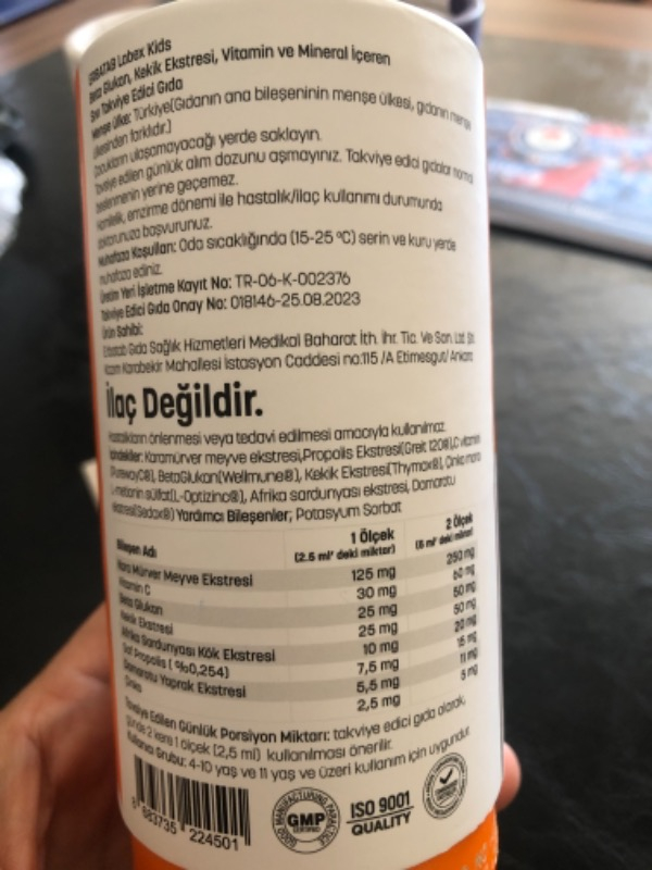 Erbatab Labex Kids Çocuk Multivitamin Şurup 150 ML