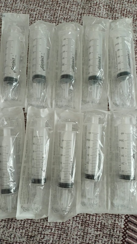Ayset Beslenme Enjektörü Çam Uçlu Şırınga 60ML 10 Adet