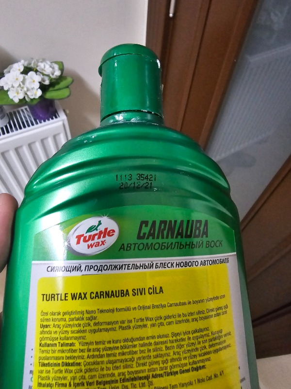 Turtle Wax Boya Koruyucu Carnauba Sıvı Cila 500 ml