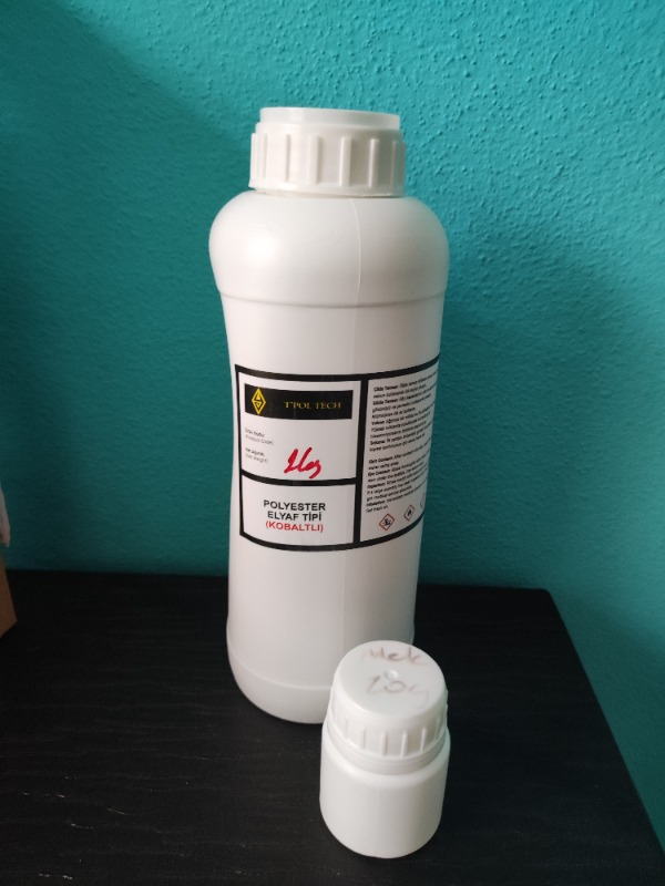 Fiber Elyaf Kompozit Fiber Elyaf Polyester Reçine 1kg. (Sertleştiricili)+Mek 10 Gr.