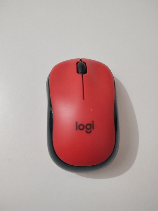 Logitech M220 Sessiz Kompakt Kablosuz Mouse - Kırmızı