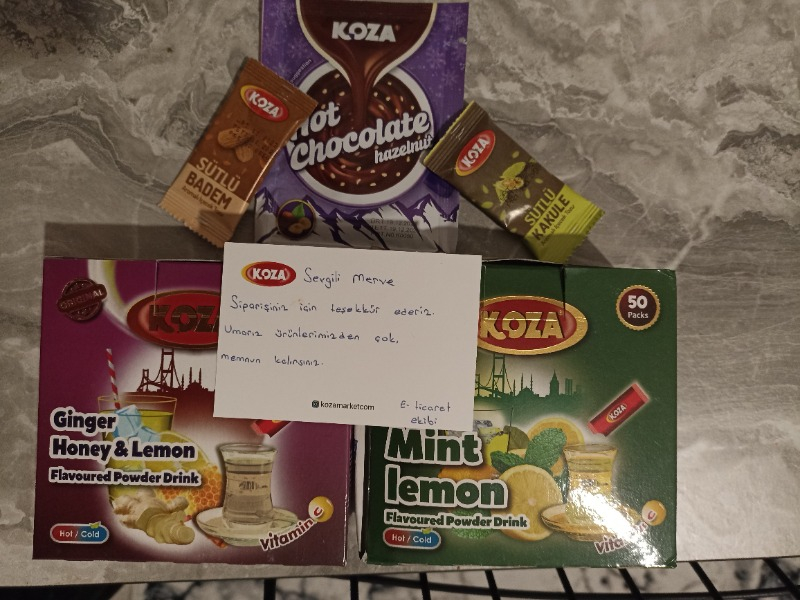 Koza Tek İçimlik Nane Limon Aro. İçecek Tozu (50 Stick)