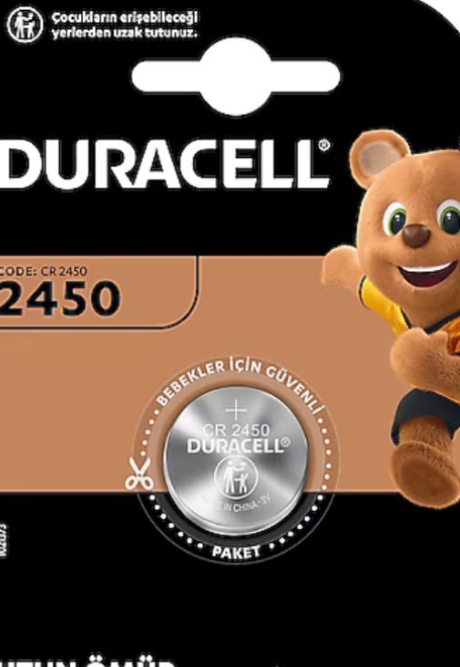 DURACELL 2450 (1’li Paket) Lityum Düğme Piller 3V