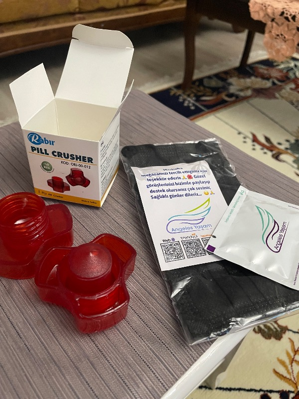 Rabır Ilaç Tablet Ezici - Ilaç Hap Ezme Aparatı - Ilaç Ezici
