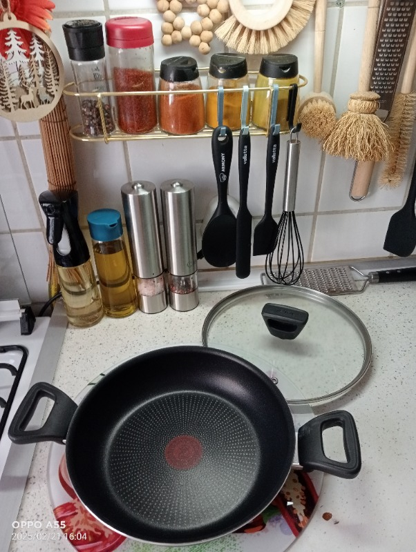 Tefal C38470 Titanyum 2X XL Kapaklı Sahan 24 cm - 2100123254