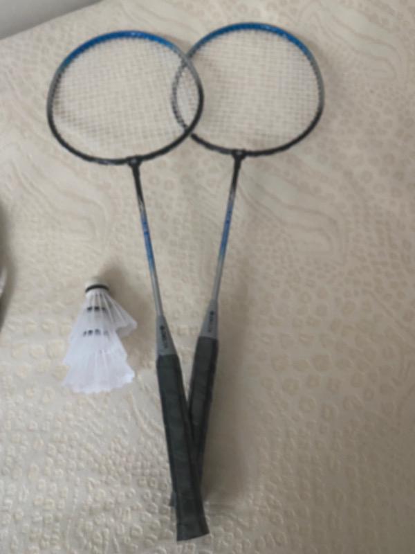 Delta 2 Badminton Raketi 3 Badminton Topu Çantalı Çiftli Set