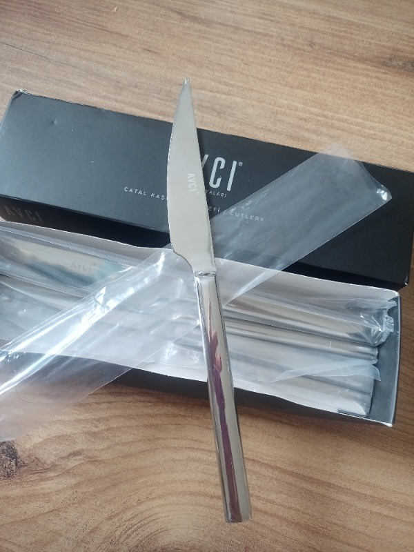 Avcı Klas 6 Adet Yemek Bıçağı 18/10 Paslanmaz Çelik