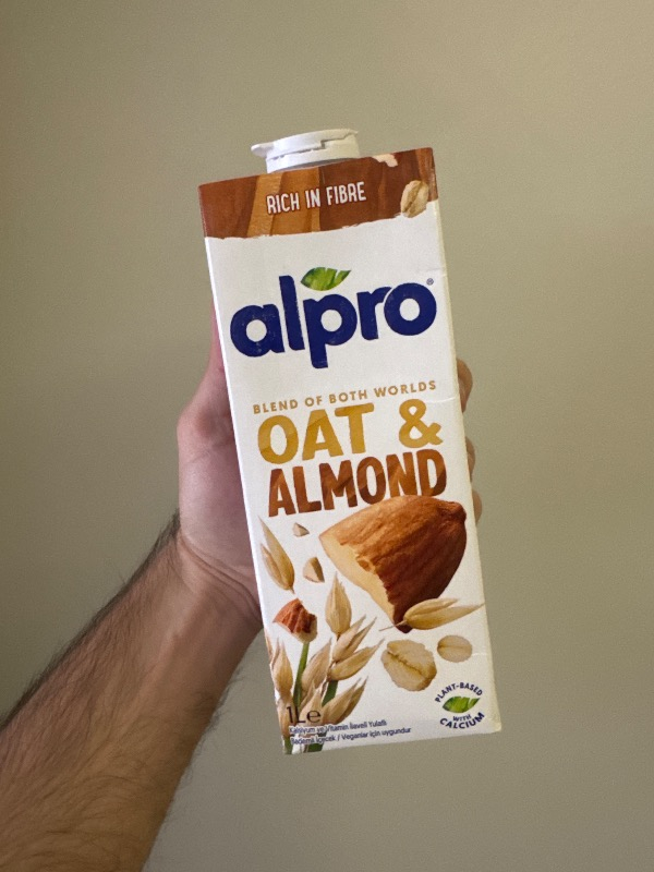 Alpro Yulaf Badem Sütü 1 L Vegan Laktozsuz Bitkisel Bazlı