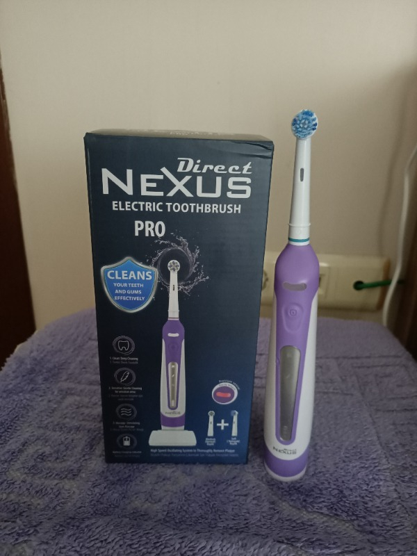 Direct Nexus Elektirikli Şarj Edilebilir Diş Fırçası + 2 Yedek Başlık