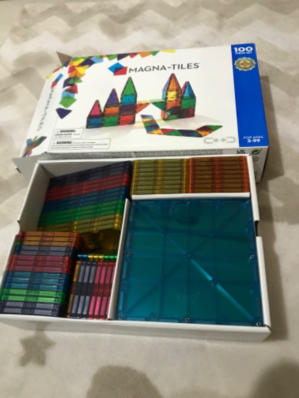 Magna-Tiles Clear Color 100 Parça