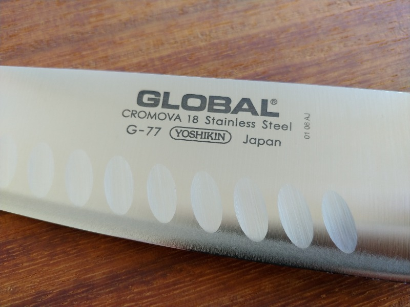 Global Japon Oluklu Şef Bıçağı G77 (Yoshikin)