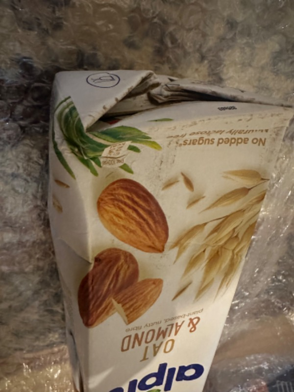 Alpro Yulaf & Badem İçeceği 1lt Laktozsuz Bitkisel Vegan Süt