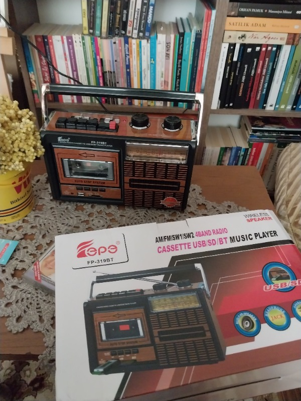 Knstar FP-319BT Bluetooth Usb+Sd+Fm Radyo Kaset Çalar Müzik Çalar