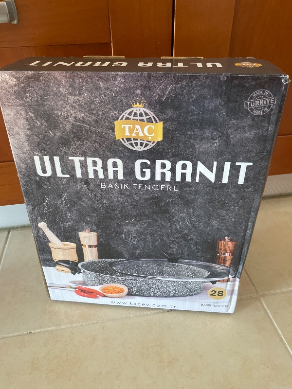 TAÇ-3404 Ultra Granit Basık Tencere 28CM