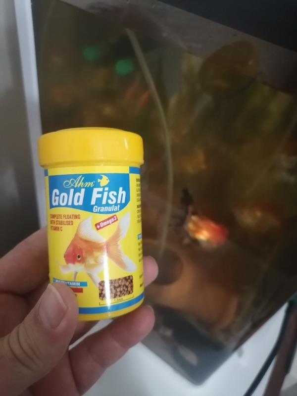 AHM Gold Granulat 100 Ml Balık Yemi Yüksek Kalite Akvaryum Balıkları İçin Beslenme