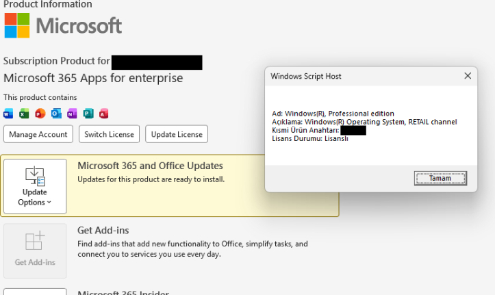 Microsoft Office 365 Lisans Hesabı | 5 PC/Mac | (IOS ve Android)