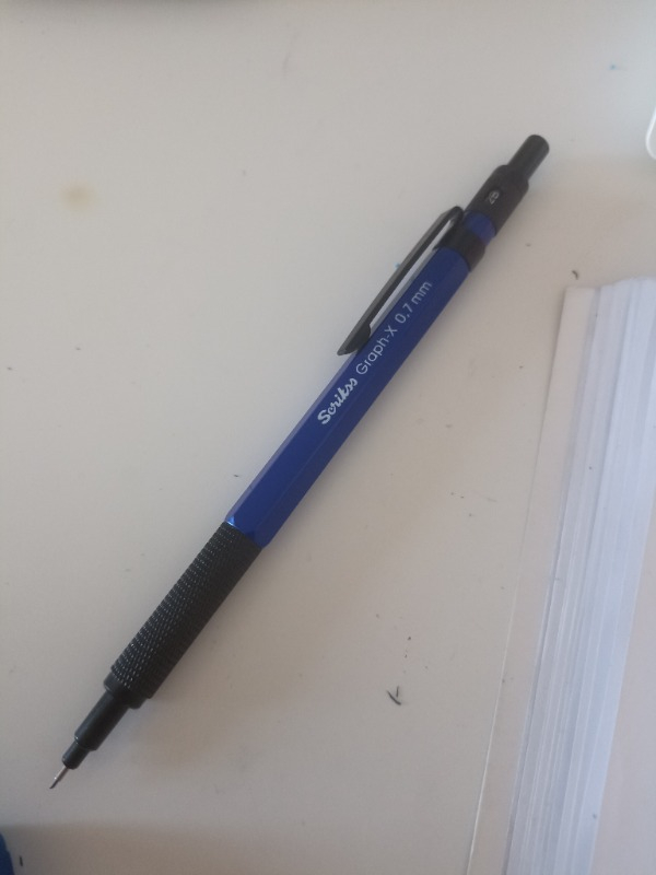 Scrikss Mavi Graph-x 0.7 mm Kalem Silgi Uç Seti