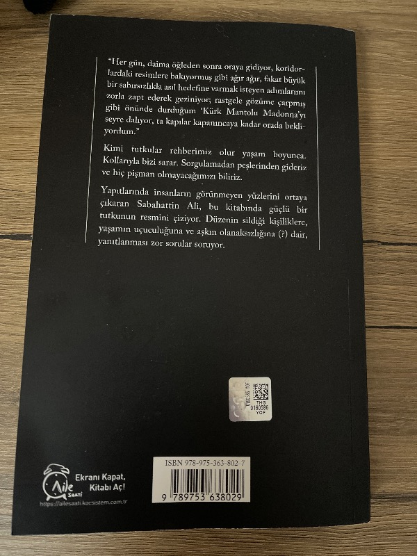 Kürk Mantolu Madonna - Sabahattin Ali