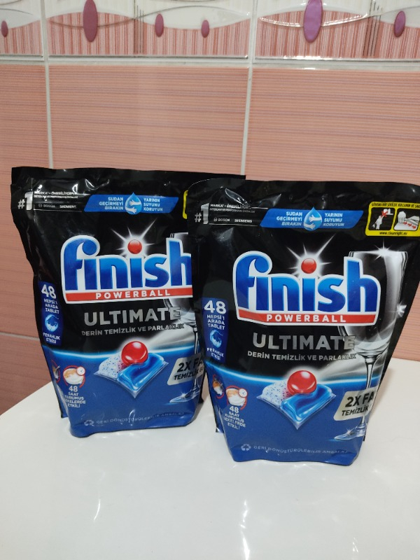 Finish Ultimate 48 Kapsül Bulaşık Makinesi Deterjanı Tableti (1 x 48 Kapsül)